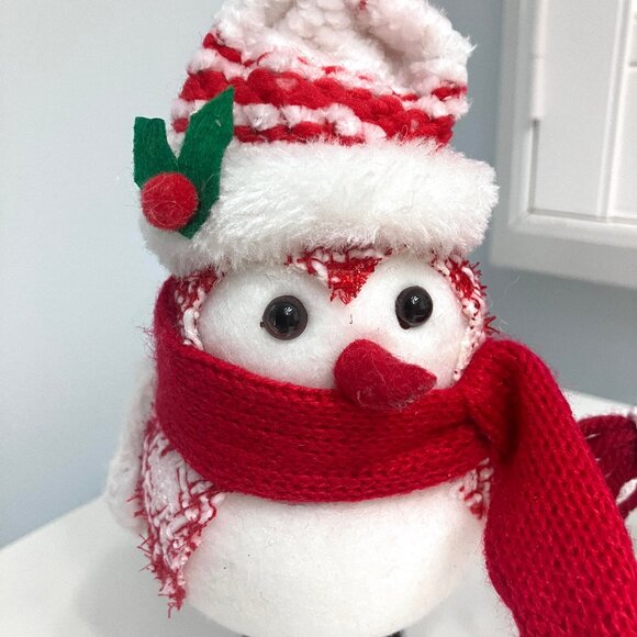 Christmas Fabric Birds Set Decor Holiday Winter Coats Ornaments Scarf - Picture 4 of 8